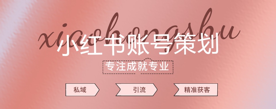 国内有口皆碑的小红书账号策划IP打造培训机构汇总